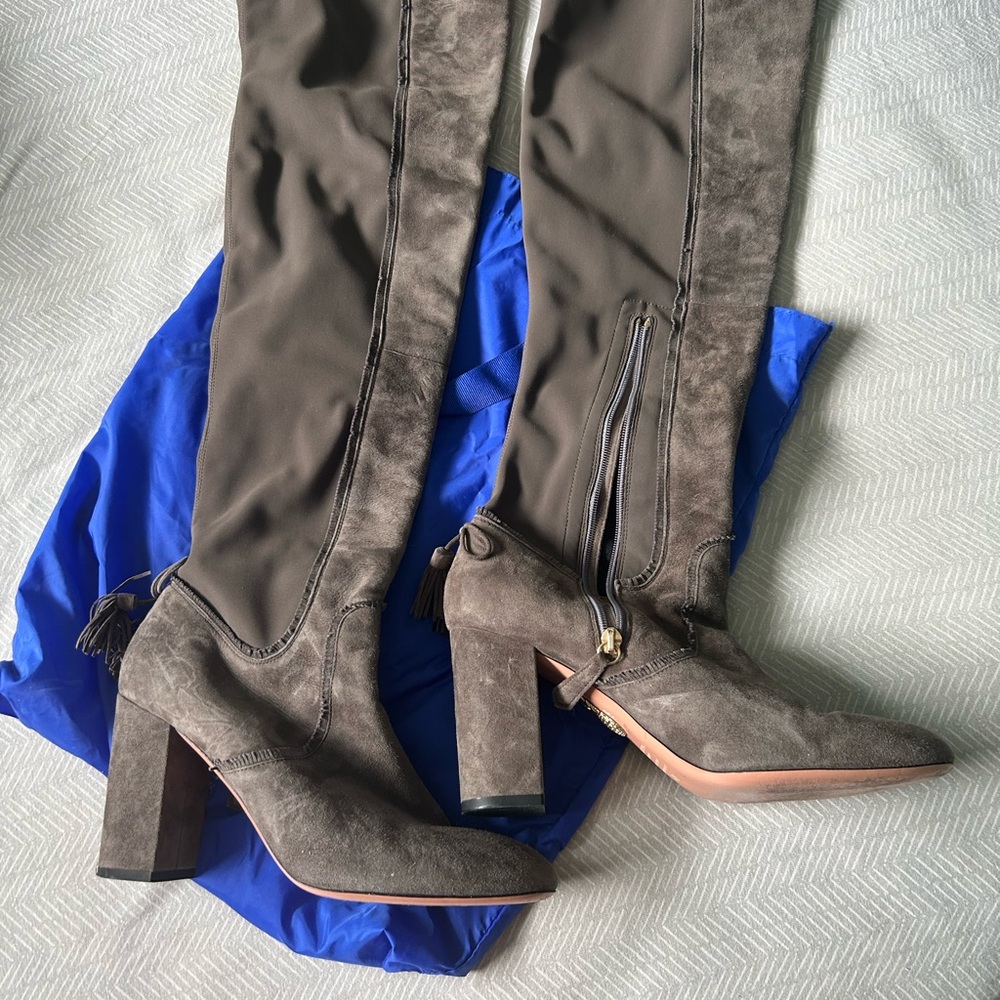 Elegant Brown Knee-High Women's Boots
